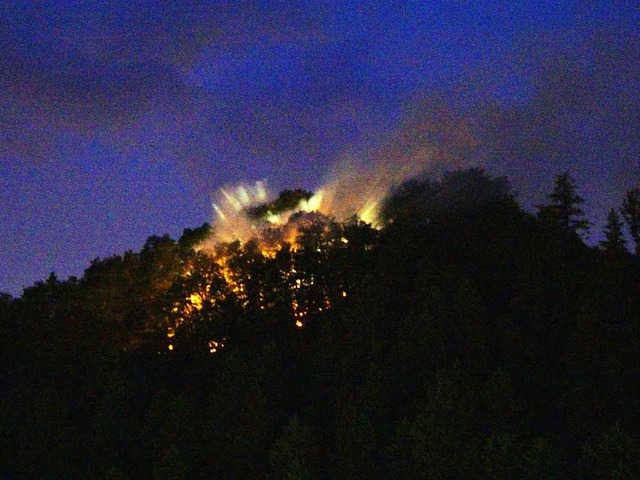 Nach Blitzschlag ist am Montagabend di...l am Harmersbach in Flammen gestanden. 