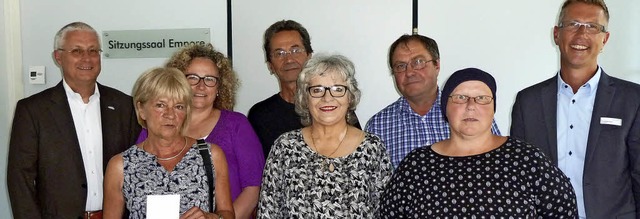 OB Dietz (links), Christine Krauth (Dr...abel und Annette Grunert (von links).   | Foto: Stadtverwaltung