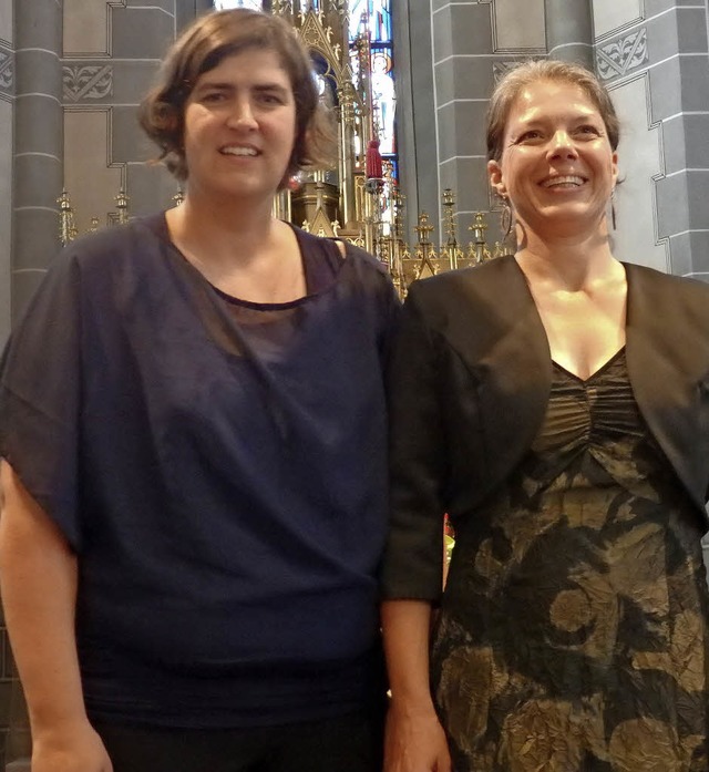Begeisterten in Staufen:  Karin Karle (links) und  Kerstin Bgner  | Foto: Bianca Flier