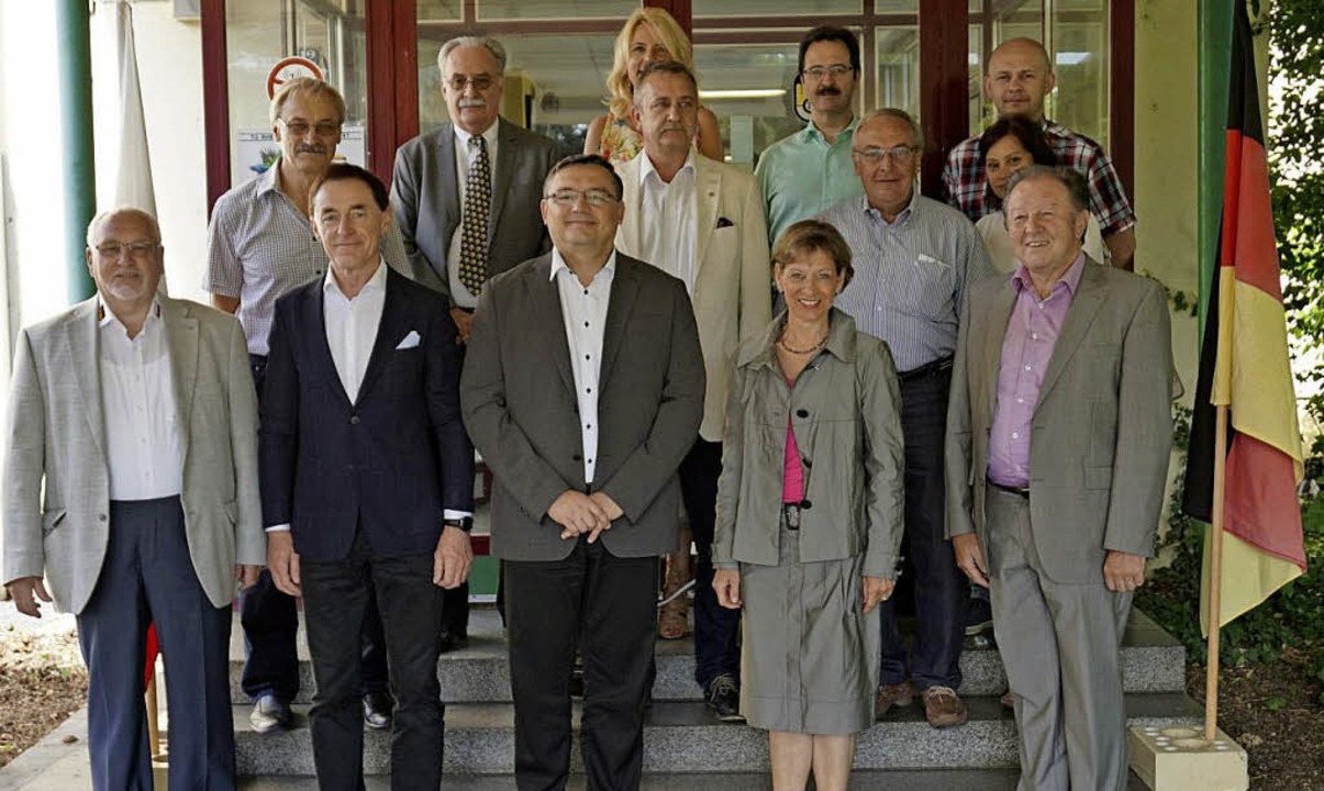 Die Delegation aus  Lubliniec mit Land...arion Dammann und Fraktionsvertretern   | Foto: Landratsamt