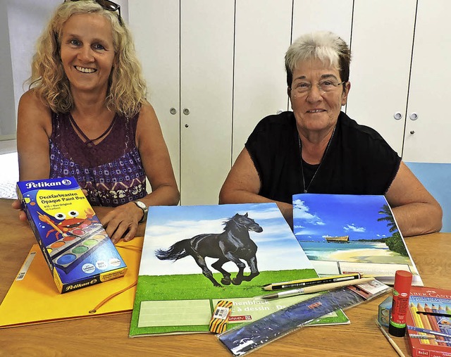 Michaela Brodacz-Wolff und Silvia Krau... auf Kinderrechte aufmerksam gemacht.   | Foto: Fotos: Sredniawa