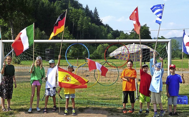 Ganz im Zeichen der &#8222;Olympischen...Schulfest der Langenauer Grundschule.   | Foto: Privat