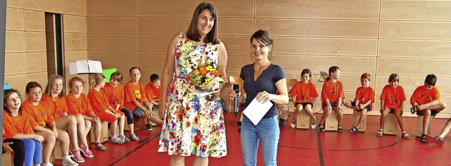 Die kommissarische Schulleiterin Sibyl... mit Vorgngerin Jessica Fetscher-Dede  | Foto: schule