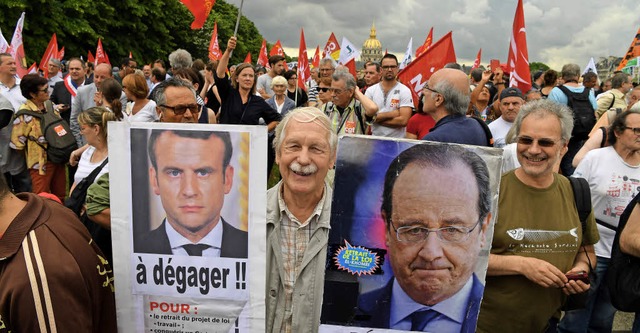 Protest in Paris gegen die Arbeitsmarktreform in Frankreich  | Foto: AFP
