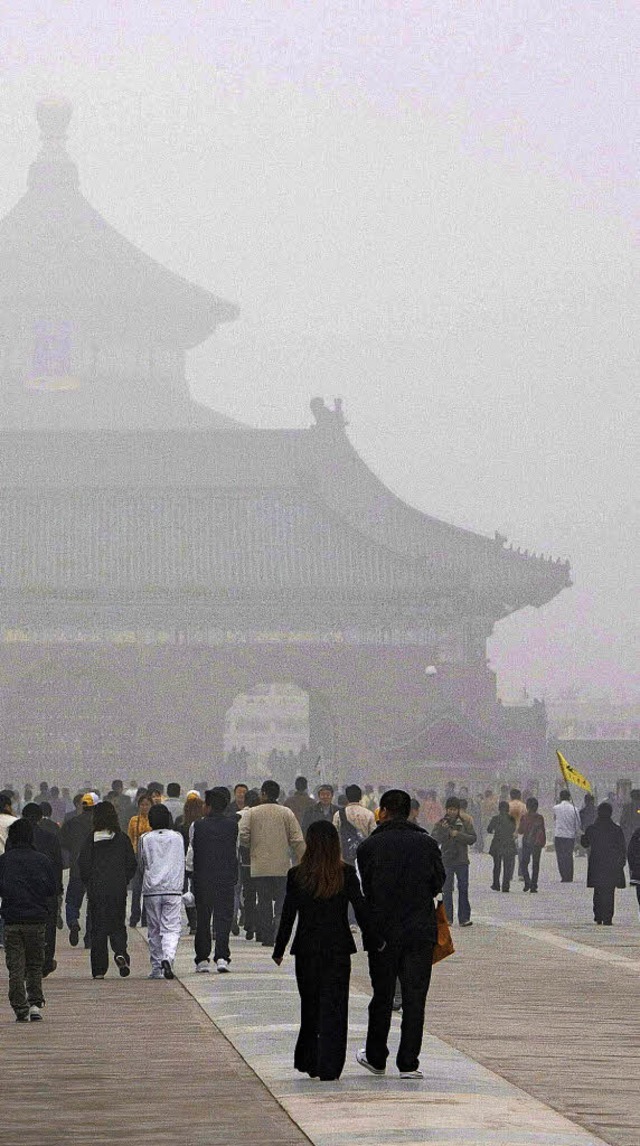 Alltag in Peking: Smog   | Foto: dpa