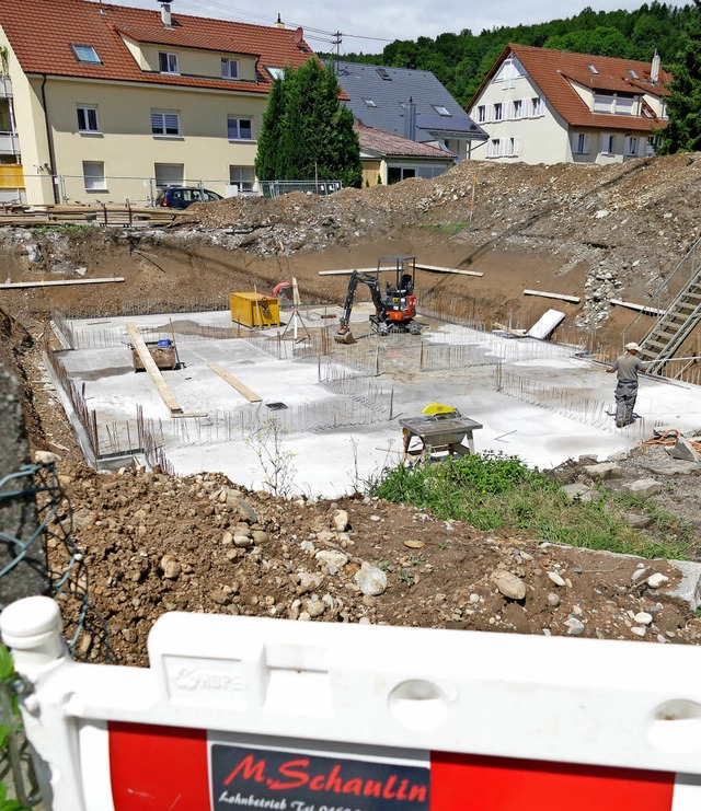 Im Schulweg Nollingen wird bereits gebaut.   | Foto: Ingrid Bhm-Jacob