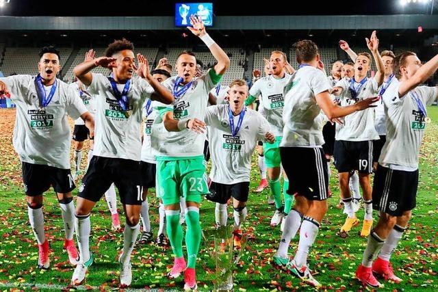 Fotos: So feierten die deutschen U21-Kicker den EM-Titel