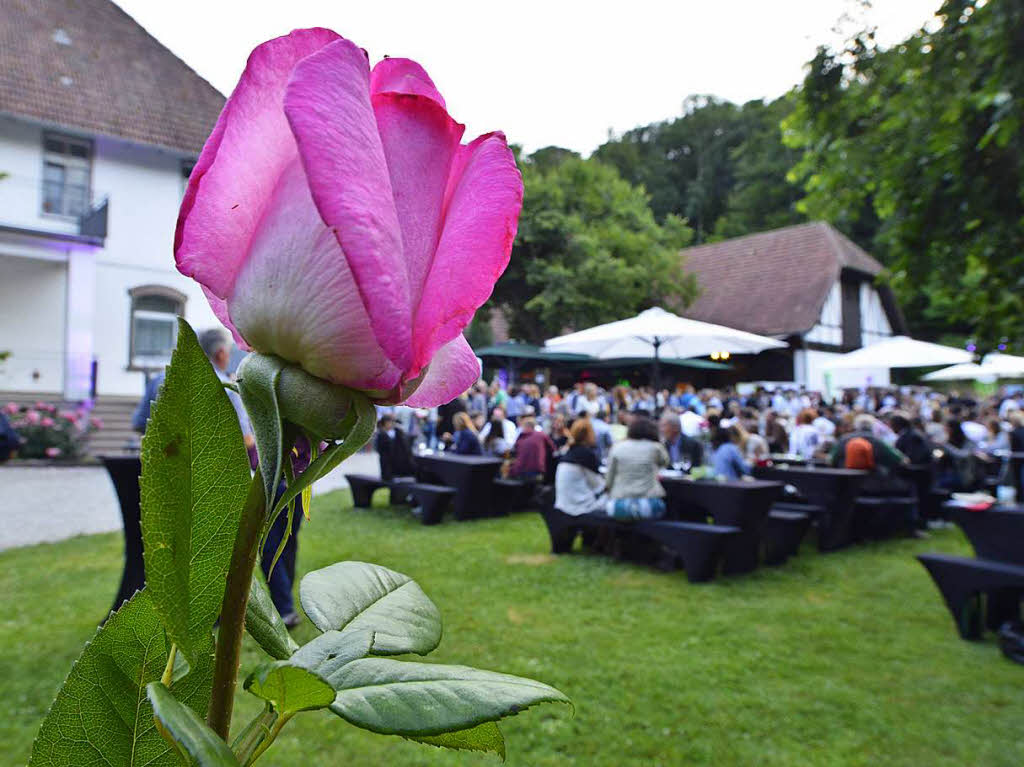 150 Weine von 47 Jungwinzern aus der Region: die Wein-Fass-Bar im Hofgut Lilienhof.