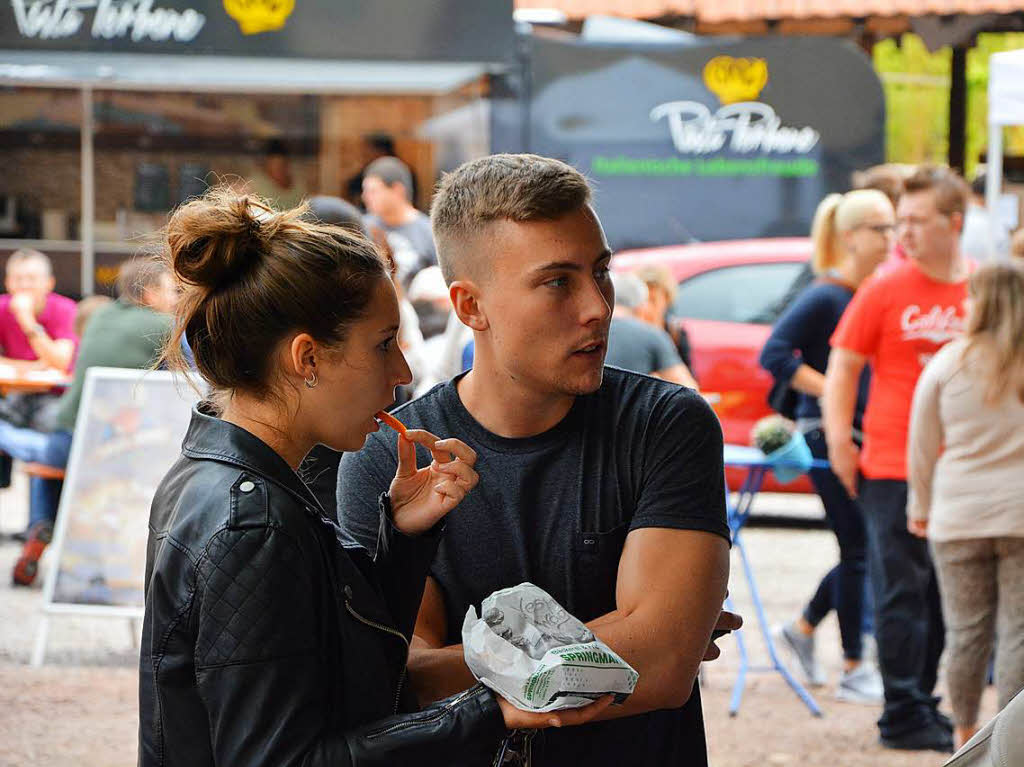 Lecker und locker – das waren die Zutaten fr das Bz-Food Truck Festival bei der Alten Spinnerei in Lrrach-Haagen.