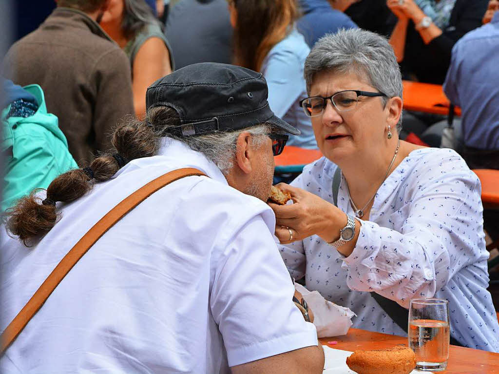 Lecker und locker – das waren die Zutaten fr das Bz-Food Truck Festival bei der Alten Spinnerei in Lrrach-Haagen.