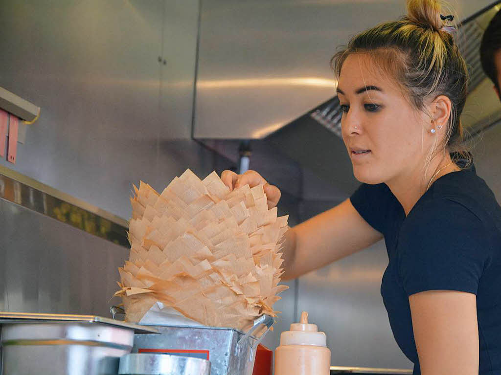 Lecker und locker – das waren die Zutaten fr das Bz-Food Truck Festival bei der Alten Spinnerei in Lrrach-Haagen.