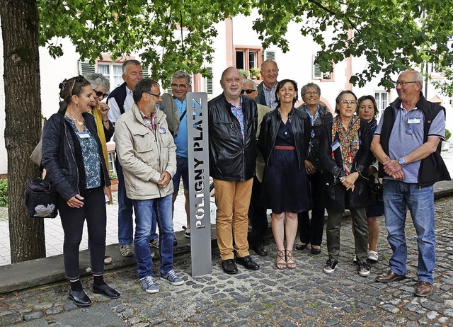 Eingeweiht wurden am Samstag der Polig...-Brunnen beim &#8222;Bifig-See&#8220;.  | Foto: Hans-Jrgen Hege