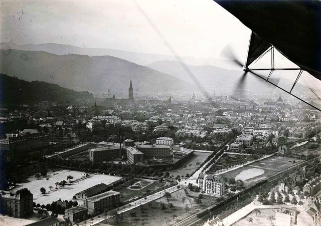 Die &#8211; wegen ihrer Form &#8211; a..., dahinter die Hermann-Herder-Strae.   | Foto: archiv Gallo