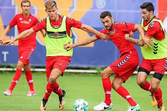 Der SC Freiburg startet ins Training und freut sich mit EM-Helden