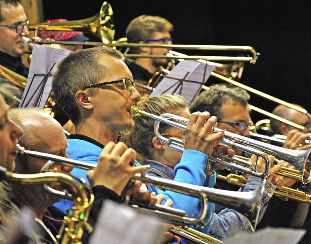 &#8222;Africa&#8220; von Toto war eine...kern, die der Musikverein Au spielte.   | Foto: Ralph Fautz