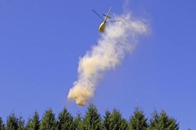 Bis Mitte August werden im Ortenaukreis insgesamt 916 Hektar Waldflche gekalkt