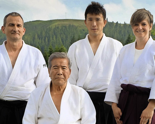 <BZ-FotoAnlauf>Aikido:</BZ-FotoAnlauf>...ei, Kenta Shimizu und  Sabine Kollmer   | Foto:  Verein