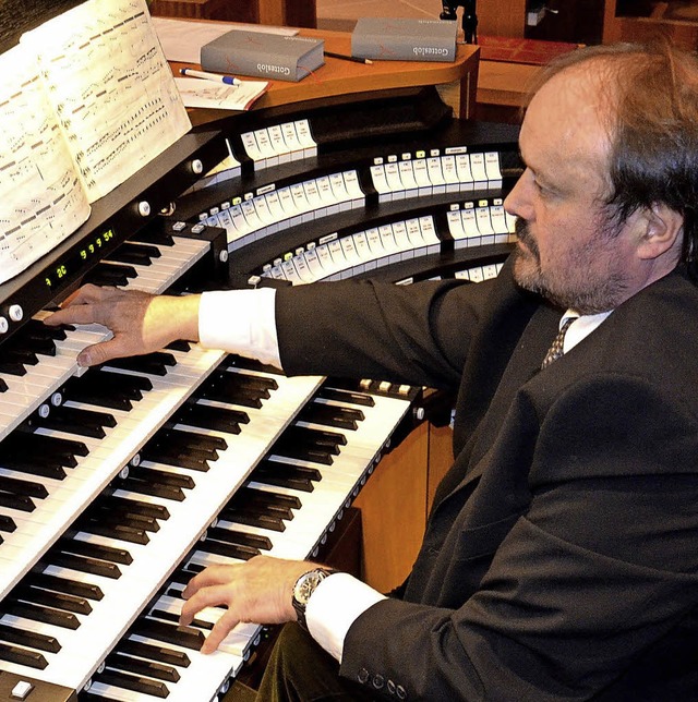 Konzertiert in Hnner: Organist Cornelius Holdermann   | Foto: privat