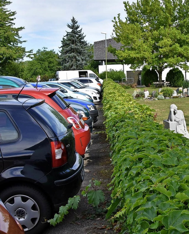 Wildes Parken soll am Friedhof nicht mehr mglich sein.   | Foto: Heinz Vollmar