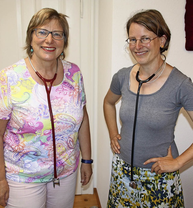 Dr. Ursula Gschwind-Rupprecht   und Dr. Isabelle Bauer (rechts).   | Foto: pei