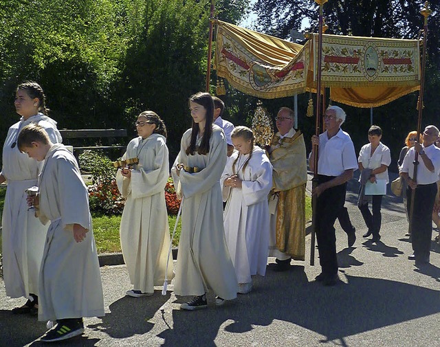 Die Prozession &#8211; hier ein Bild a...ter Bestandteil des Eichsler Umgangs.   | Foto: G. Rasenberger