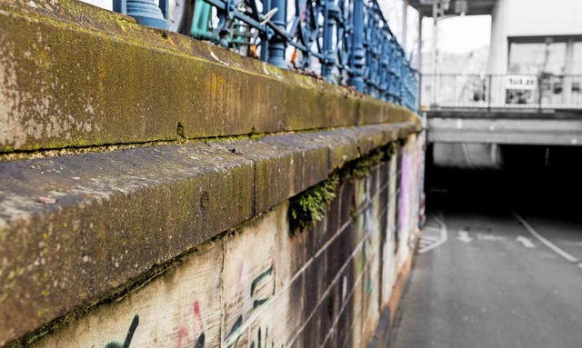 <BZ-FotoAnlauf>Duster</BZ-FotoAnlauf>  ist&#8217;s unten in der Unterfhrung.   | Foto: Carlotta Huber