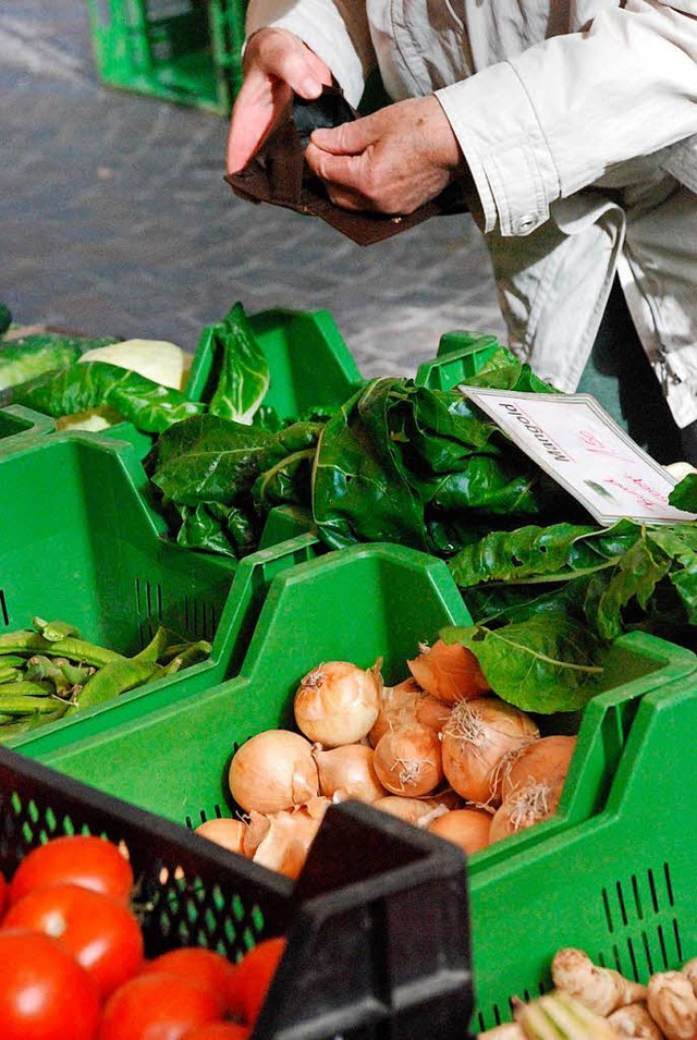 Der Wochenmarkt in Tumringen hatte zu wenig Besucher. (Symbolbild)  | Foto: Maja Tolsdorf