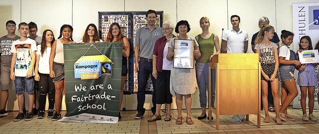 Die Emil-Drle-Schule in Herbolzheim w...8222;Fairtrade School&#8220; ernannt.   | Foto: Jrg Schimanski