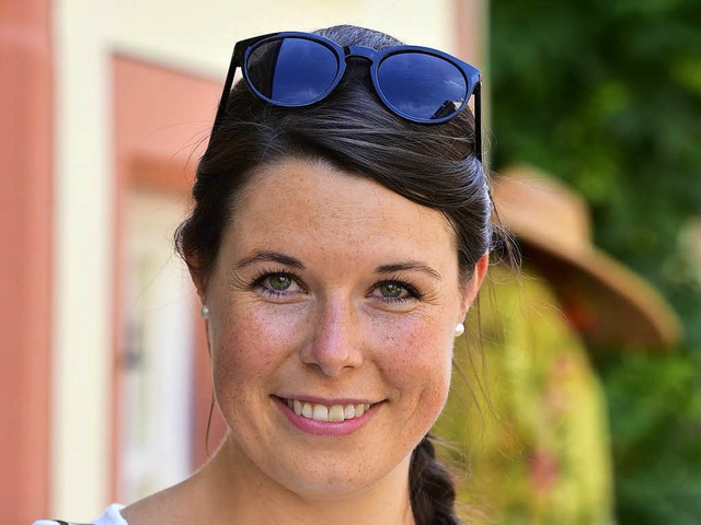 Die Badische Weinknigin Franziska Aatz  | Foto: Thomas Kunz