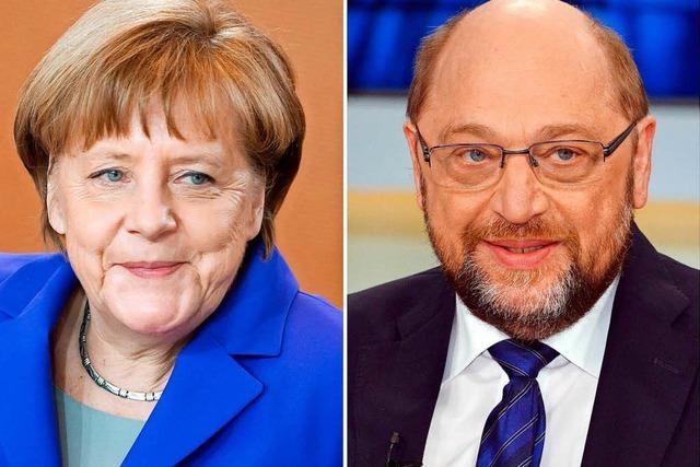 Angela Merkel und Martin Schulz kommen nach Freiburg