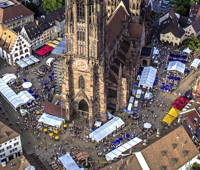 Luftbild Weinfest Freiburg  | Foto: Thomas Holz