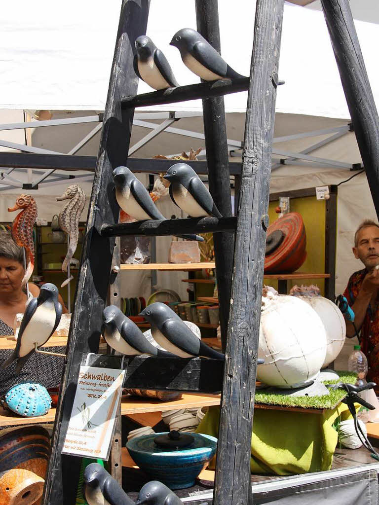 Allerlei Getier tummelte sich auf dem 23. Staufener Kunsthandwerkermarkt