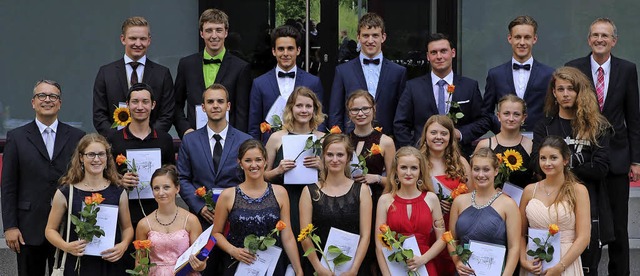 Die Preistrger am naturwissenschaftlichen Gymnasium der Heimschule  | Foto: SAndra Schappacher