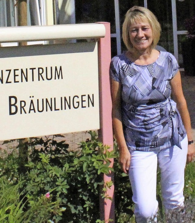Bianca Braunersreuther freut sich ber... Brandmeldeanlage im Seniorenzentrum.   | Foto: Maier