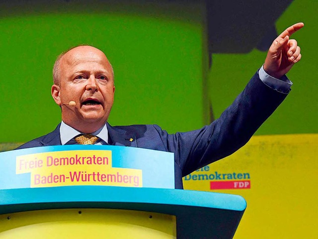 Breite Brust: Michael Theurer, Landesvorsitzender der FDP Baden-Wrttemberg  | Foto: dpa