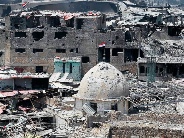 Die zerstrte Altstadt von Mossul  | Foto: AFP