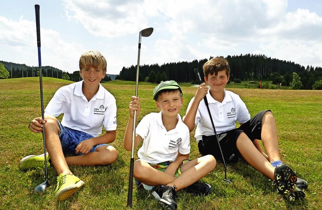 Erschpft: Daniel Schuppisser, Marco und Tim Vetter gnnen sich eine Pause.  | Foto: Heidrun Simoneit