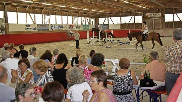 Einen besonderen Hhepunkt bildete bei...s die Reitstunde von Harald Meisinger.  | Foto: Christiane Franz