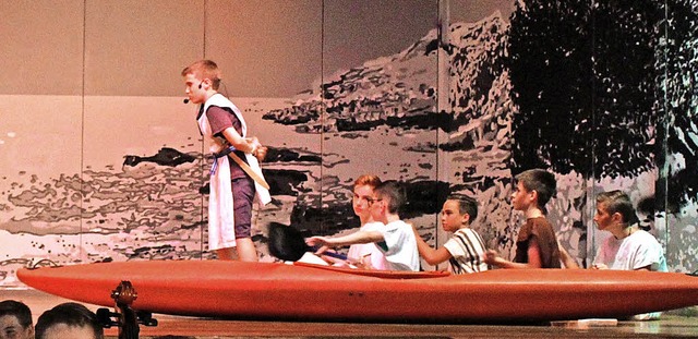 Nur gefesselt widersteht Odysseus den Reizen der Sirenen.   | Foto: E. Krieger