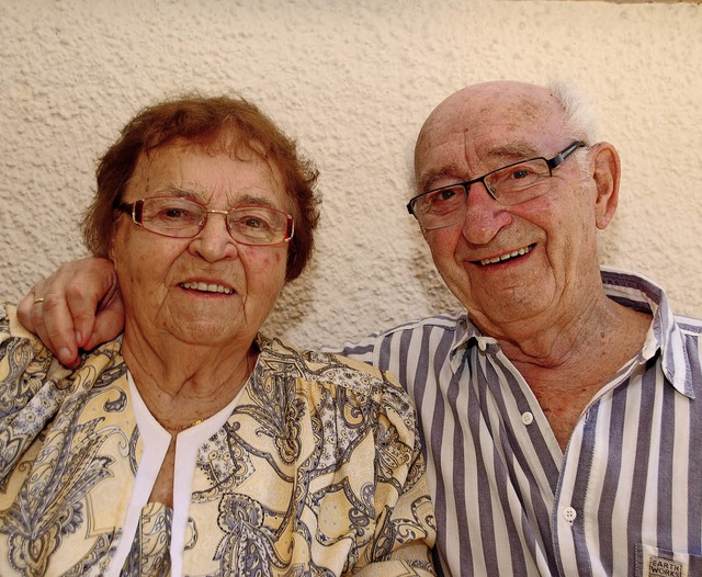 Erika und Bruno Wei sind heute seit 60 Jahren verheiratet.   | Foto: Sedlak
