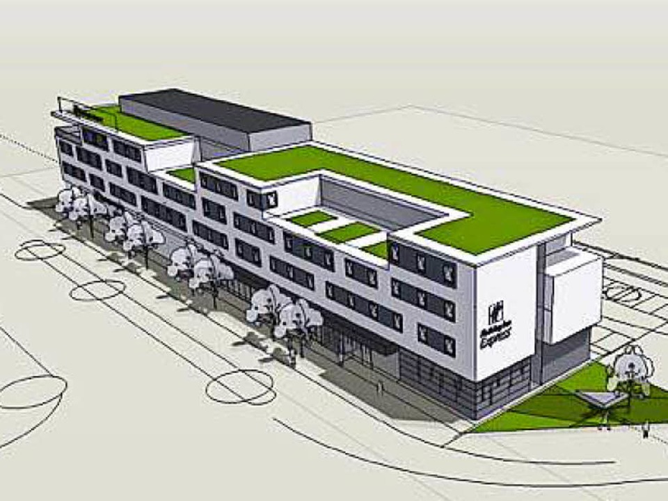 Einer der Entwrfe fr das neue Hotel   | Foto: Skizze: Freiraum4plus/Stadt OG
