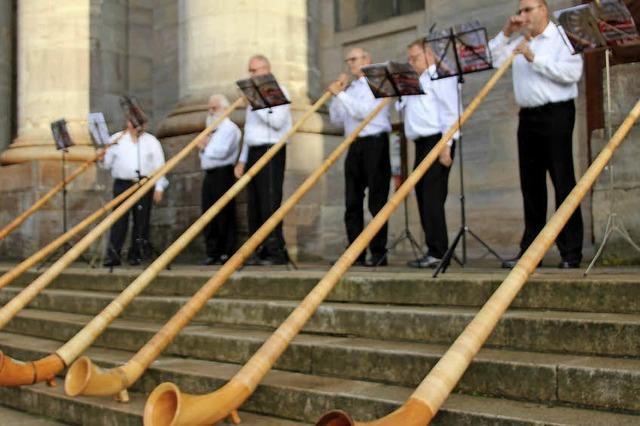 Alphornblser im Dom