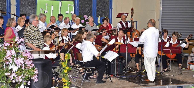 Kiechlinsbergen. Der Mandolinen und Gi...; Kenzingen bei der Konzertauffhrung.  | Foto: Roland Vitt