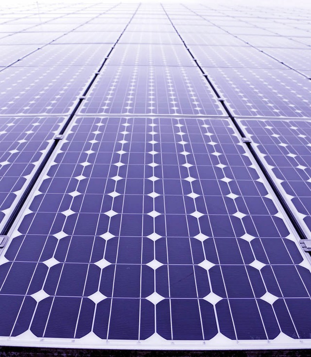 Eine Photovoltaik-Anlage   | Foto: dpa