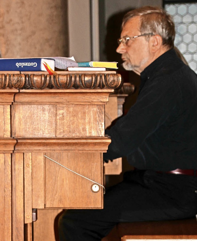 Bernhard Marx gestaltete das dritte Ko...e er drei Jahrhunderte Orgelliteratur.  | Foto: Margrit Matyscak