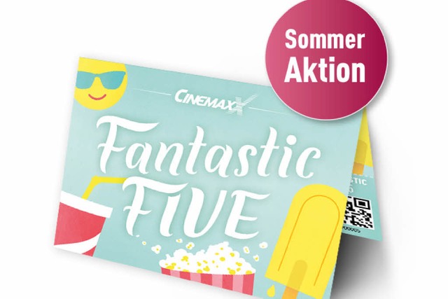 Mit dem Fantastic Five Ticket kannst Du fnf Mal echtes Filmvergngen genieen.  | Foto: Cinemaxx