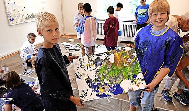 Kinderkunstprojekte gehren ebenso zum...m des Kunstforums wie  Schreibnchte.   | Foto: Kunstforum