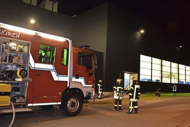 Maschine gert in Brand