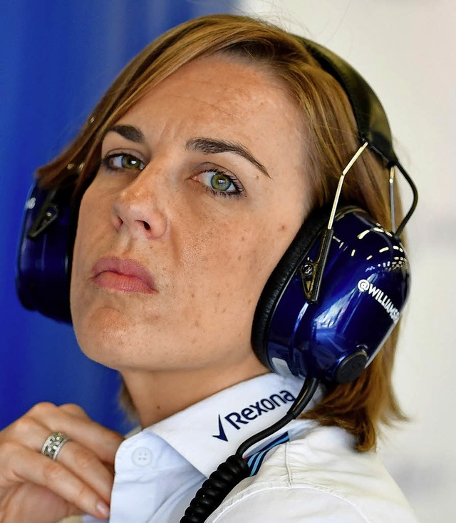 Claire Williams ist so alt wie der Ren...)  ist aber  offiziell noch Teamchef.   | Foto: AFP