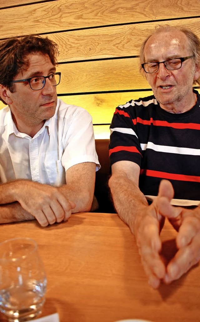 Pascal Schweitzer (links) und Hubert Matt-Willmatt   | Foto: Brbel Nckles